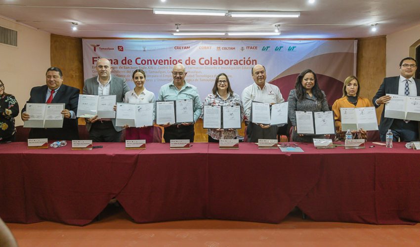 Firma del Convenio de Colaboración entre instituciones clave de educación en Tamaulipas