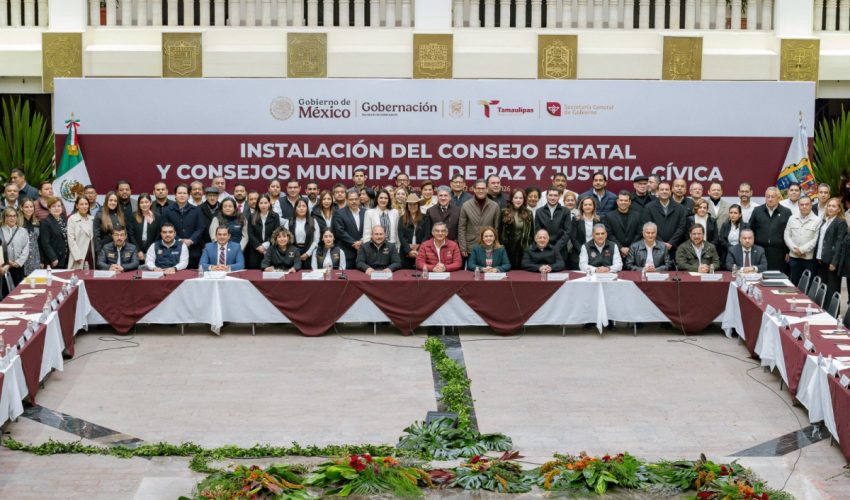 Instalación del Consejo de Paz y Justicia Cívica del Estado de Tamaulipas